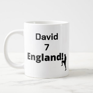 English Soccer Player customizable Giant Coffee Mug