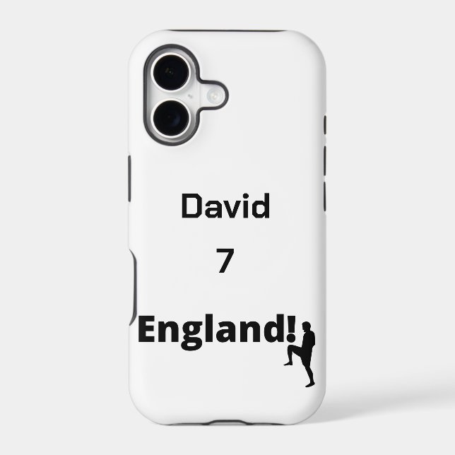 English Soccer Player customizable  Iphone Case (Back)