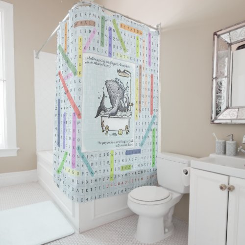 EnglishSpanish Shower Curtain _ EasyFcil