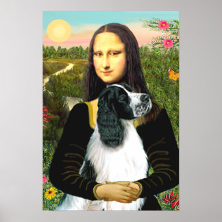 English Springer 7 - Mona Lisa Poster