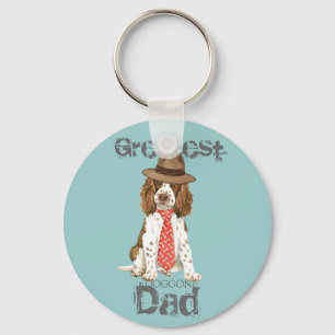 English Springer Dad Keychain