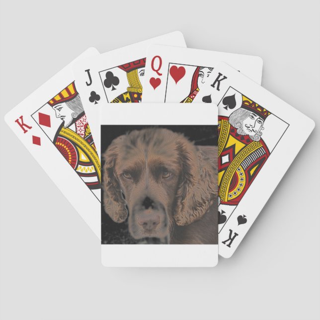 English Springer Dogs Poker Cards (Back)