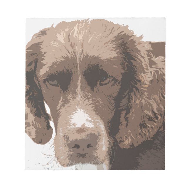 English Springer Notepad (Front)