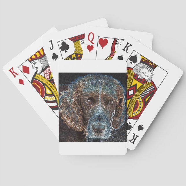 English Springer Poker Cards (Back)