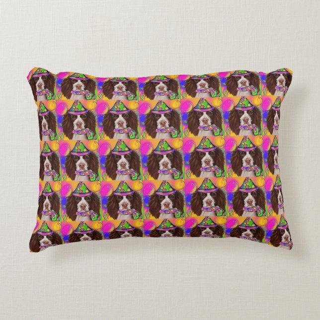 English Springer Spaniel        Accent Pillow (Front)