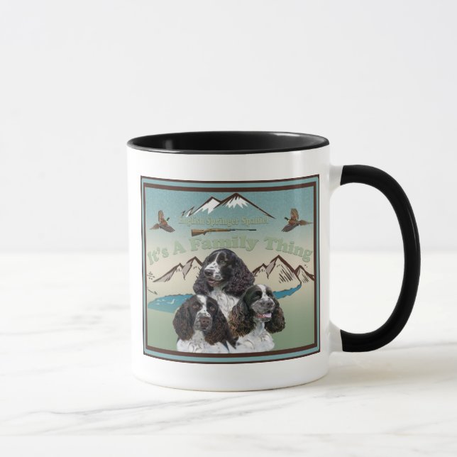 English Springer Spaniel All About Family Mug (Right)