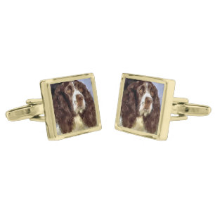 English Springer Spaniel Art Cufflinks