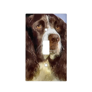 English Springer Spaniel Art Light Switch Cover