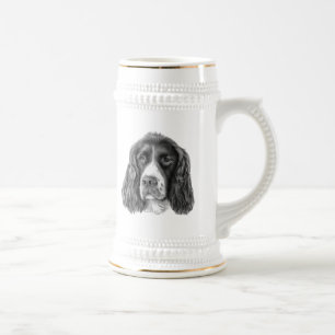 English Springer Spaniel Beer Stein