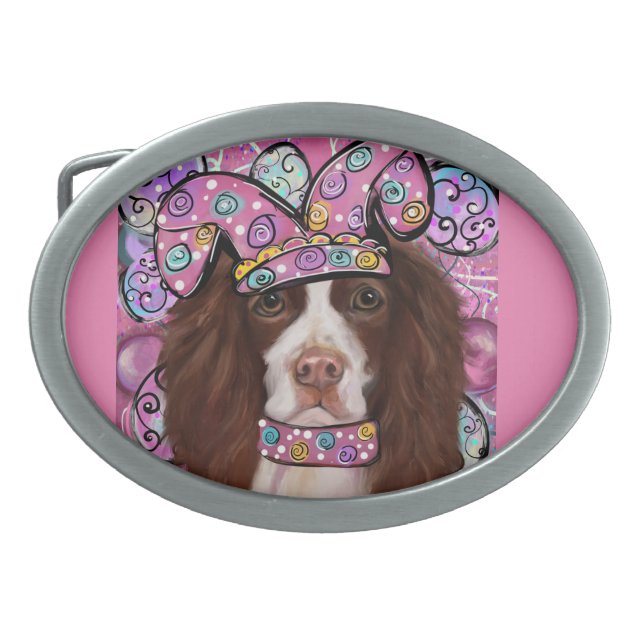 English Springer Spaniel           Belt Buckle (Front)
