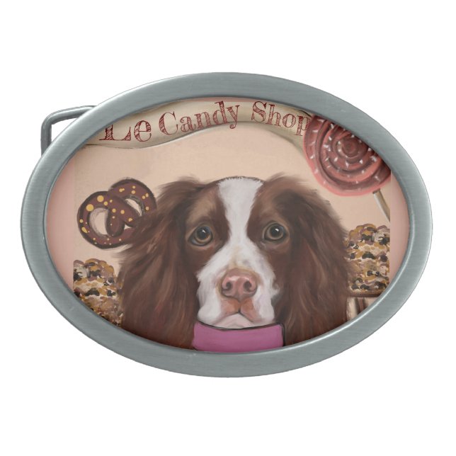 English Springer Spaniel    Belt Buckle (Front)