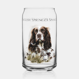 English Springer Spaniel Can Glass