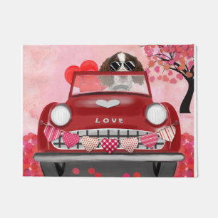 English Springer Spaniel Car Hearts Valentine's  Doormat