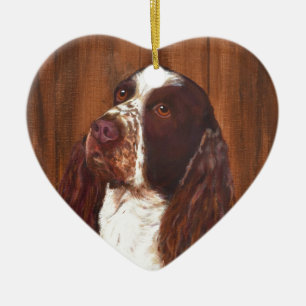 English Springer Spaniel Ceramic Ornament