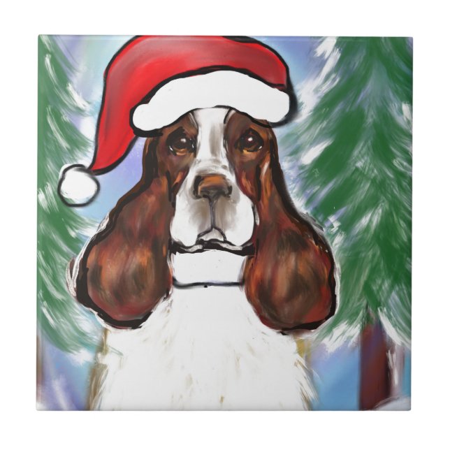 ENGLISH SPRINGER SPANIEL CERAMIC TILE (Front)