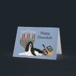 English Springer Spaniel Chanukah Card Menorah Dre<br><div class="desc">Remembering family and friends during the Chanukah season is a wonderful way to keep in touch with the people you love and care about. I created these dog Chanukah cards with love and care and I am sure anyone who loves dogs will be delighted to receive them. You do have...</div>