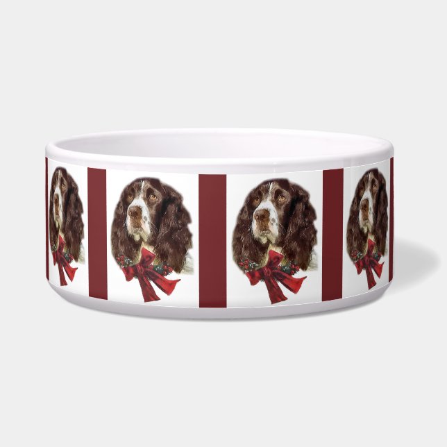 English Springer Spaniel Christmas Bowl (Front)