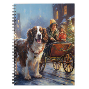 English Springer Spaniel Christmas Festive Season Notebook