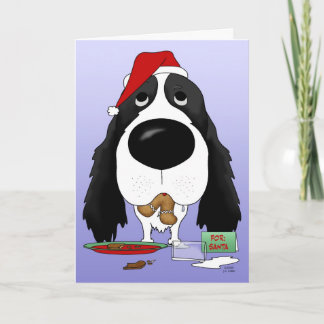 English Springer Spaniel Christmas Holiday Card