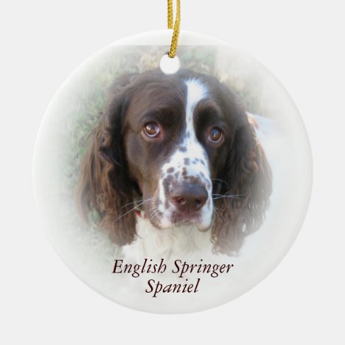 English Springer Spaniel Christmas Ornament