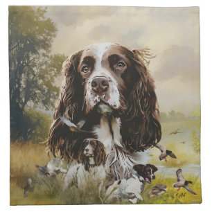 English Springer Spaniel Cloth Napkin