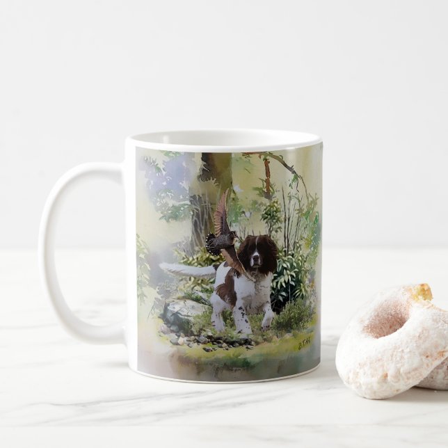  English Springer Spaniel  Coffee Mug (With Donut)