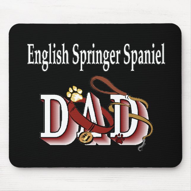 English Springer Spaniel Dad Gifts Mouse Pad (Front)