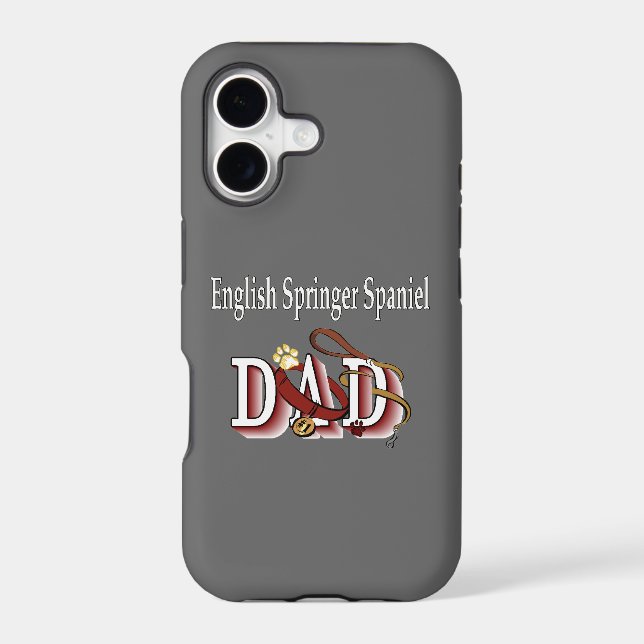English Springer Spaniel Dad Iphone Case (Back)