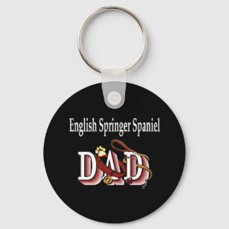 english springer spaniel dad Keychain