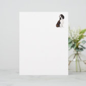 English Springer Spaniel Dog Art Letterhead (Standing Front)