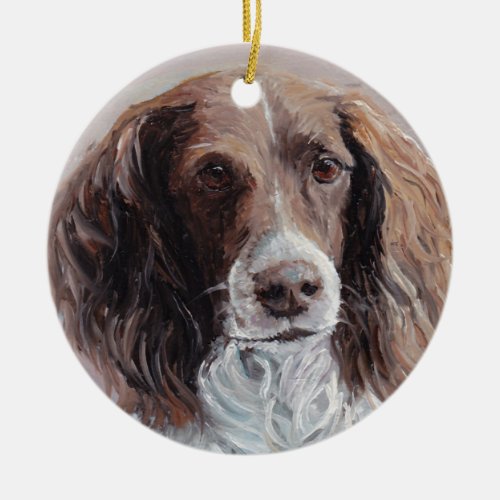 English Springer Spaniel Dog Art Ornament