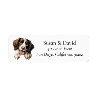 English Springer Spaniel Dog Breed Pet Lovers Label