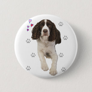 English Springer Spaniel Dog Button