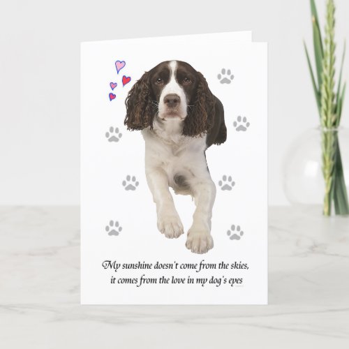 English Springer Spaniel Dog Card