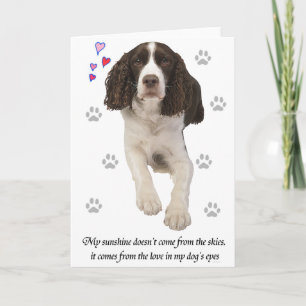 English Springer Spaniel Dog Card