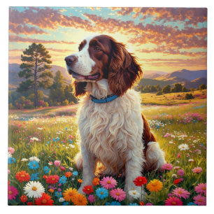 English Springer Spaniel dog Ceramic Tile