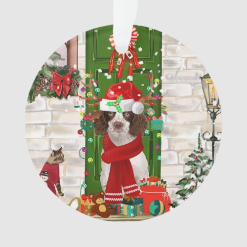 English Springer Spaniel Dog Christmas  Ornament