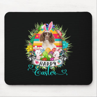 English Springer Spaniel Dog In Easter Eggs Sket _ Mouse Pad