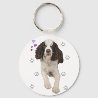 English Springer Spaniel Dog Keychain