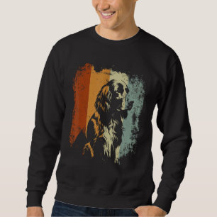 English Springer Spaniel Dog Retro Style Sweatshirt