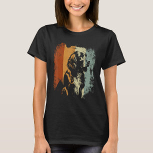 English Springer Spaniel Dog Retro Style T-Shirt