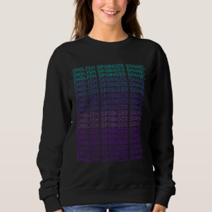 English Springer Spaniel Dog Retro Sweatshirt