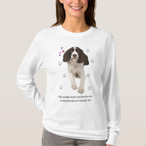 English Springer Spaniel Dog T_Shirt