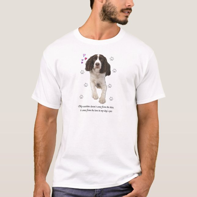 English Springer Spaniel Dog T-Shirt (Front)