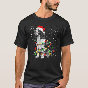 English Springer Spaniel dog with string lights Ch T-Shirt