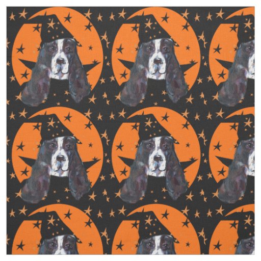 English Springer Spaniel Fabric