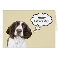 English Springer Spaniel Father's Day Card