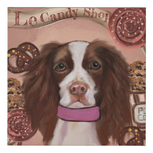 English Springer Spaniel    Faux Canvas Print