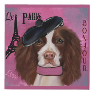 English Springer Spaniel     Faux Canvas Print