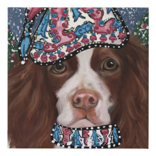 ENGLISH SPRINGER SPANIEL      FAUX CANVAS PRINT